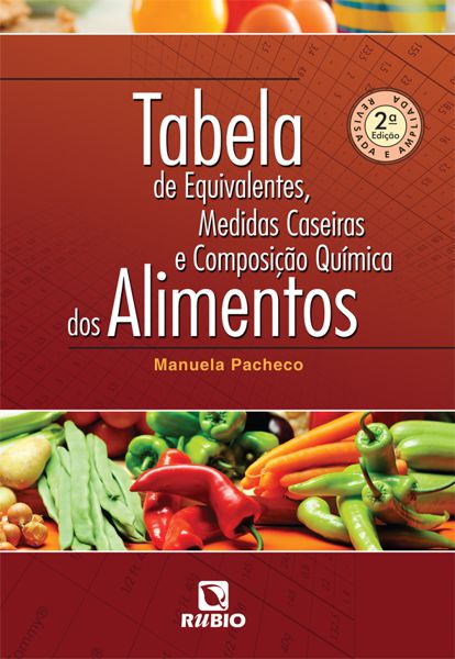 Livro Tabela de Equivalentes, Medidas Caseiras e Composição Química dos Alimentos