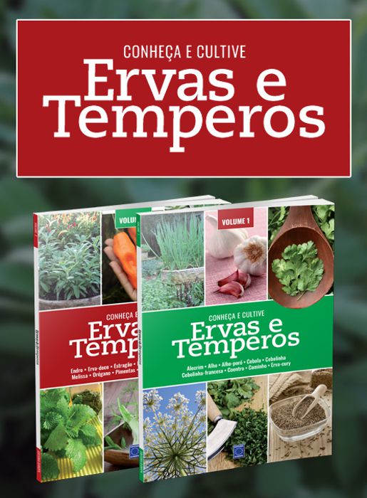 Livro - Coleção Ervas e Temperos: Conheça e Cultive ( 2 volumes)